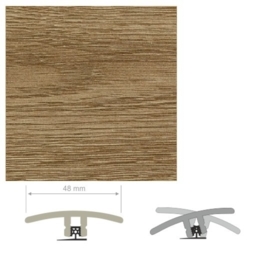HDF Unistar Dark Oak Threshold For Laminate Floors, 90cm