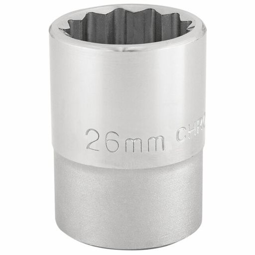 Draper 12 Point Socket, 3,4 Sq. Dr., 26mm