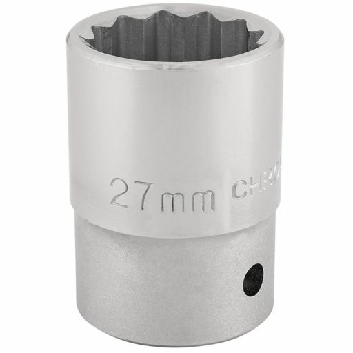 Draper 12 Point Socket, 3,4 Sq. Dr., 27mm