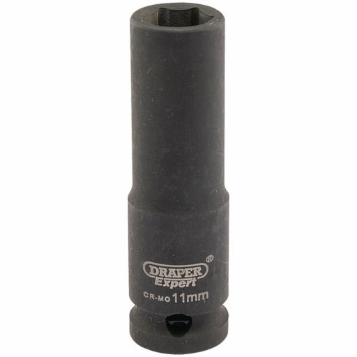 Draper Expert HI-TORQ® 6 Point Deep Impact Socket, 3,8 Sq. Dr., 11mm