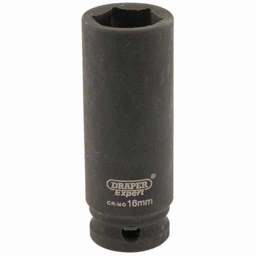 Draper Expert HI-TORQ® 6 Point Deep Impact Socket, 3,8 Sq. Dr., 16mm