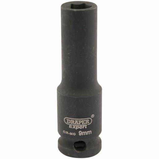 Draper Expert HI-TORQ® 6 Point Deep Impact Socket, 3,8 Sq. Dr., 9mm