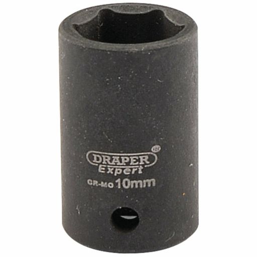 Draper Expert HI-TORQ® 6 Point Impact Socket, 1,4 Sq. Dr., 10mm