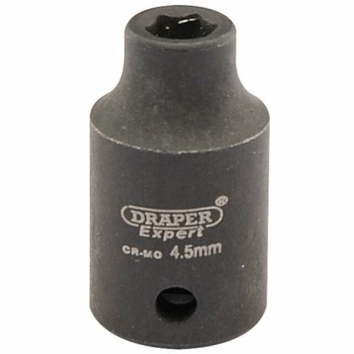 Draper Expert HI-TORQ® 6 Point Impact Socket, 1,4 Sq. Dr., 4,5mm