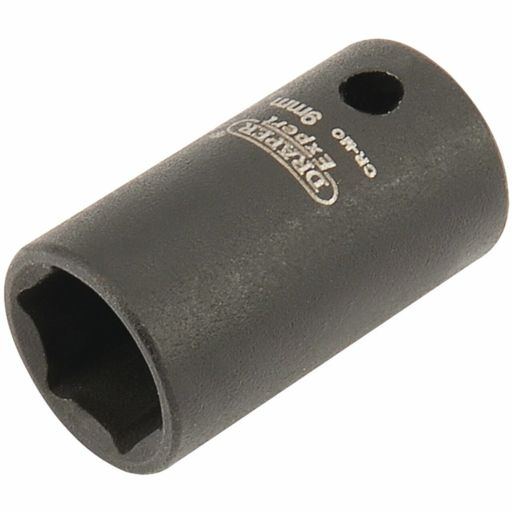 Draper Expert HI-TORQ® 6 Point Impact Socket, 1,4 Sq. Dr., 9mm