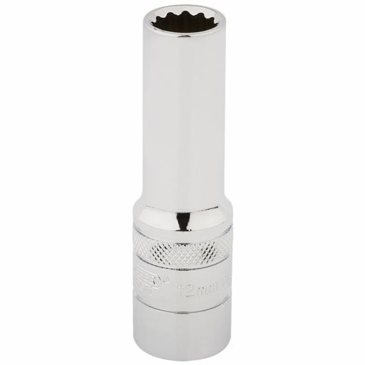 Draper HI-TORQ® 12 Point Deep Socket, 1,2 Sq. Dr., 12mm