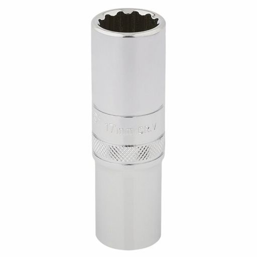Draper HI-TORQ® 12 Point Deep Socket, 1,2 Sq. Dr., 17mm