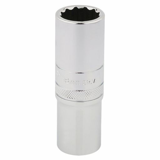 Draper HI-TORQ® 12 Point Deep Socket, 1,2 Sq. Dr., 18mm