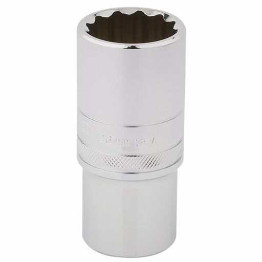 Draper HI-TORQ® 12 Point Deep Socket, 1,2 Sq. Dr., 26mm