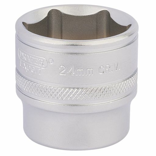Draper HI-TORQ® 6 Point Deep Socket, 3,8 Sq. Dr., 24mm