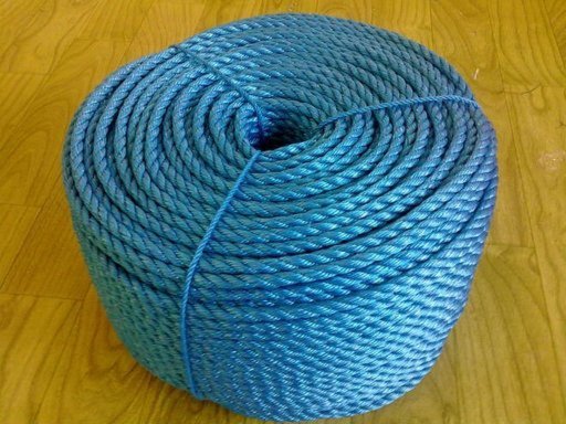 Stranded Polypropylene Rope, 10 mm, Blue, 10 m