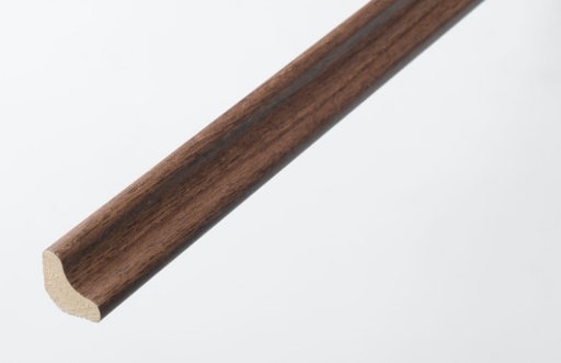 HDF Dark Walnut Scotia Beading For Laminate Floors, 18x18 mm, 2.4 m