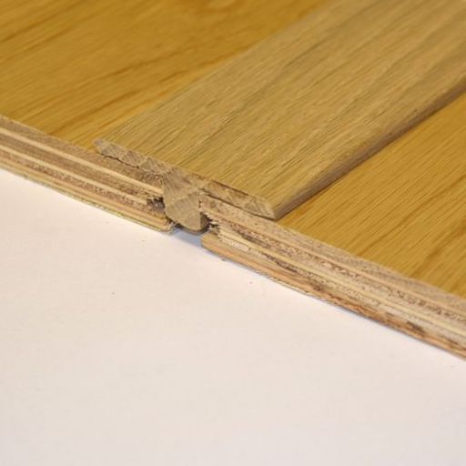 Unfinished Solid Oak T-Shaped Threshold, 90 cm
